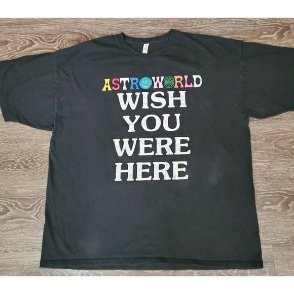Tour Other - Travis Scott Astroworld Tour Wish You Were Here 2018 Shirt Size XL Gunna Trippie